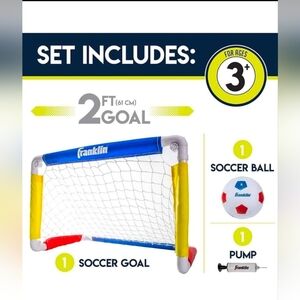NEW Franklin Soccer Goal Set 24 x 17 inch foldable